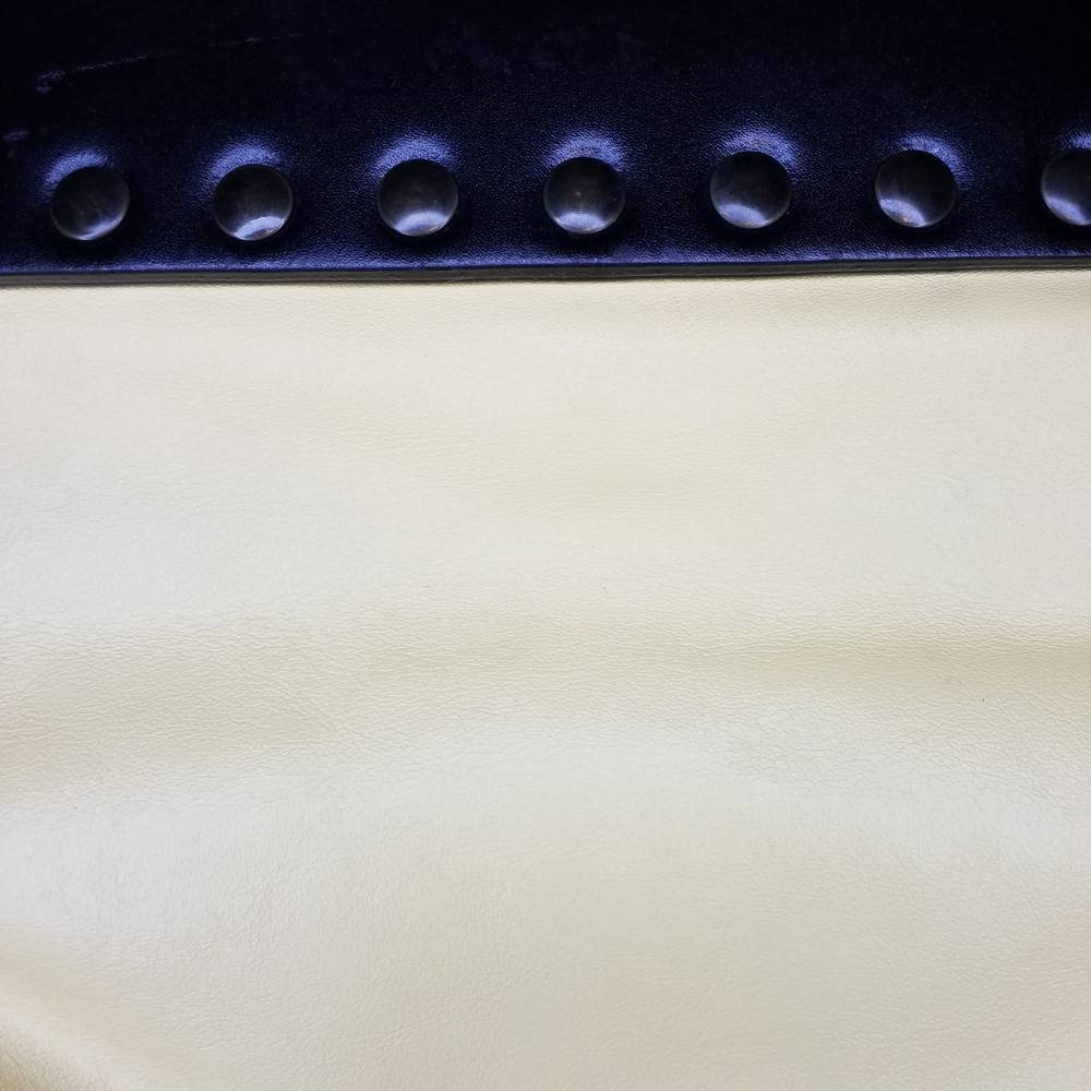 Nannini Yellow Brown Genuine Leather Studded Cowgirl Western Rodeo Tote Bag - Picture 8 of 12